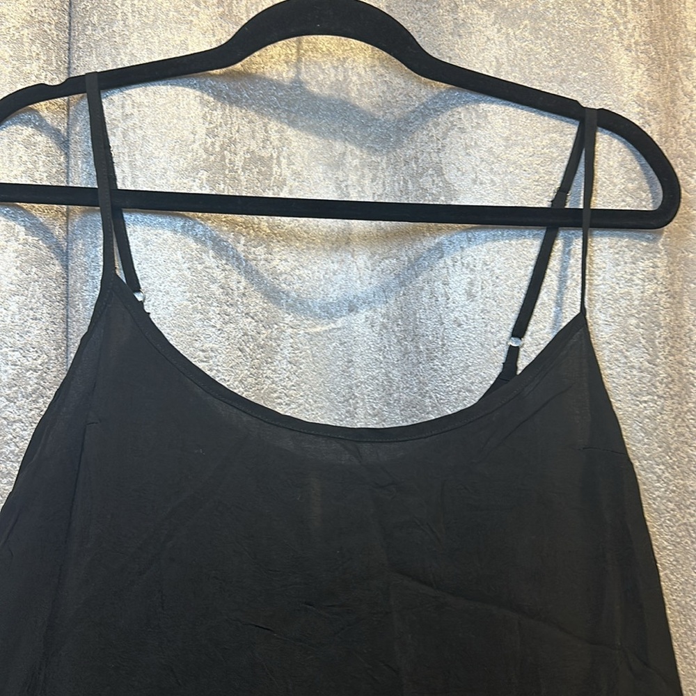 Free people black spaghetti strap blouse size small‎ - Picture 2 of 8